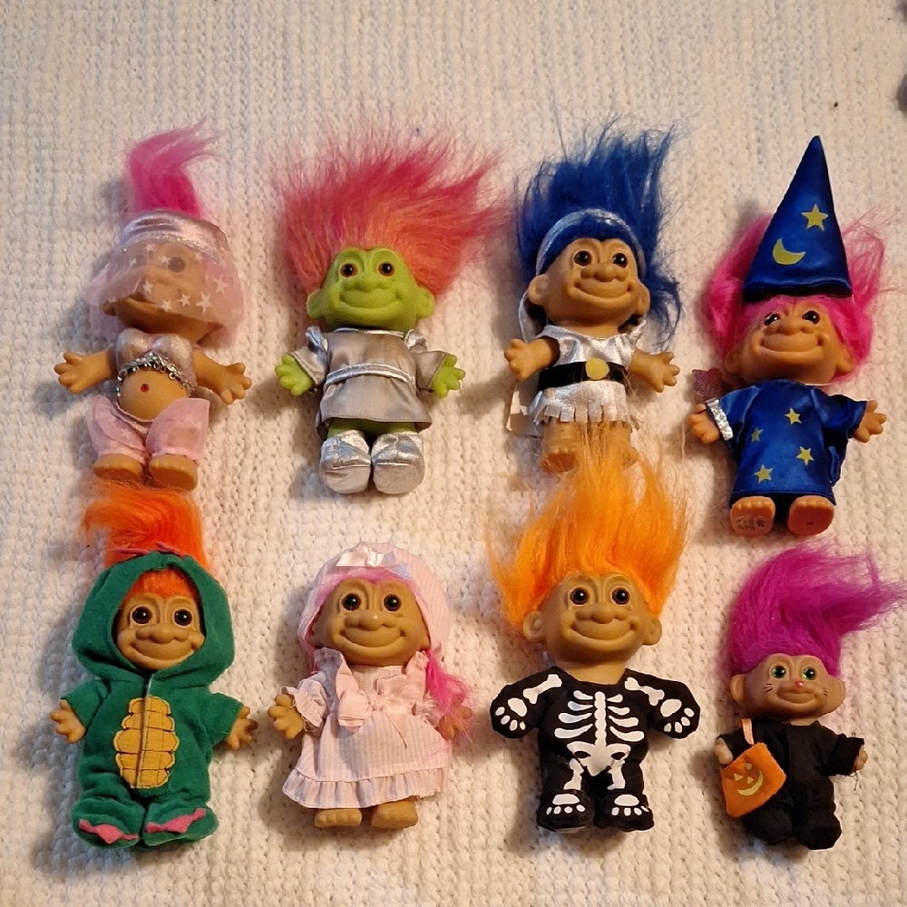 HALLOWEEN Troll Dolls Set.  All Kept In Bags